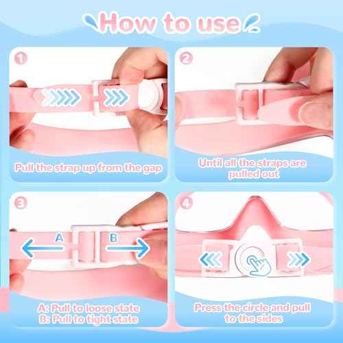 Supertrip Kids Swim Goggles 2 Pack Swimming Goggles UV Protection Anti-Fog Goggles for Kids 6-14