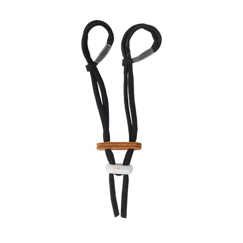 SPG Archery Adjustable Finger Sling, Multi Size Color Archery Bow Slings with Elastic Strap to Protect Recurve Bow from Falling, Bow and Arrow Competition Shooting Accessories (Black)