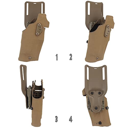 AOTUMUT Tactical Holster Drop Adapter for G17 G19, X300/X300U Light - Variation GB-74 CB