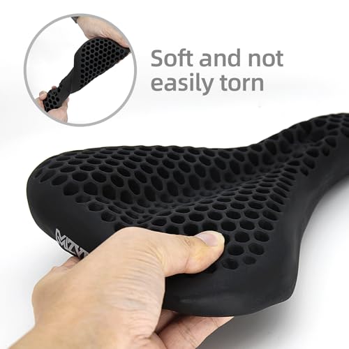 MZYRH Bike Seat Cushion,Gel Padded Bike Seat Cover for Men & Women,Soft Bike Saddle Cover Compatible with Mountain Road Cycling Bike, Outdoor & Indoor