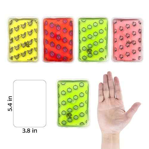 Reusable Hand Warmers - Instant Heat Packs, 4¡± Fruit Pattern Self Heating Hand Warmers, Reusable Click Instant Heat Packs, Sodium Acetate Hand Warmer, Outdoor Sports Skiing for Warmth