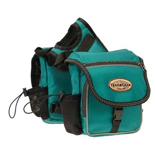 Weaver Leather Trail Gear Pommel Bags, Teal, 15501-49