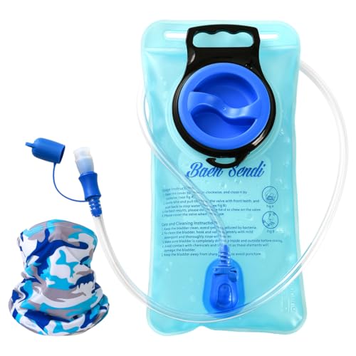 Light Blue 1.5L Hydration Bladder - BPA Free Water Reservoir for Outdoor Activities