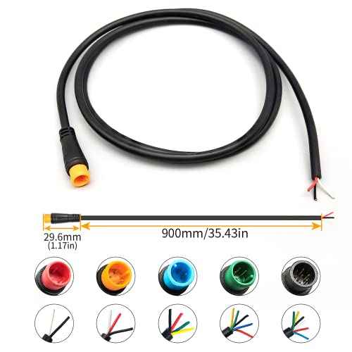 Ebike Extension Cable 2pin/3pin/4pin/5pin/6pin Julet Female/Male Single Head DIY Waterproof Line for Electric Motorbike Kit Light Throttle Ebrake Display