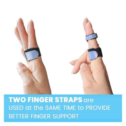 Finger Buddy Wraps, 10 PCS Finger Loops Tapes for Broken, Jammed, Swollen or Dislocated Joint, Splints Brace for Pinky Ring Middle Index, Toe Strap Bandage