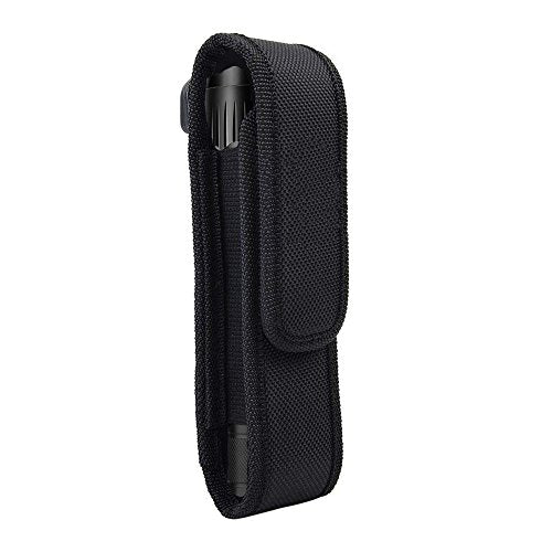 2 Pack Tactical Flashlight Holsters Belt Pouch Carry Case for 5-7 Inch Flashlights