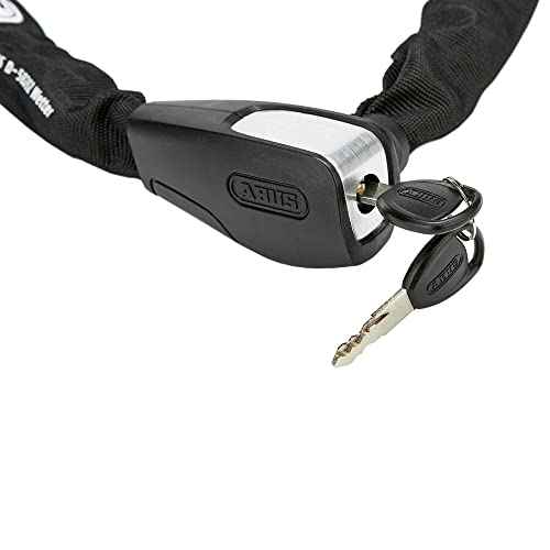 ABUS Steel-O-Chain 8807K Chain Lock - Flexible Hardened Steel Bike Lock - ABUS Security Level 8-85 cm - Black