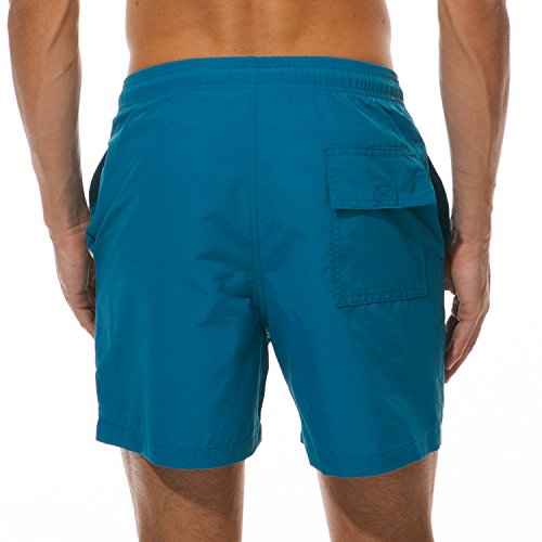 SILKWORLD Men's Swim Trunks Quick Dry Beach Shorts with Pockets