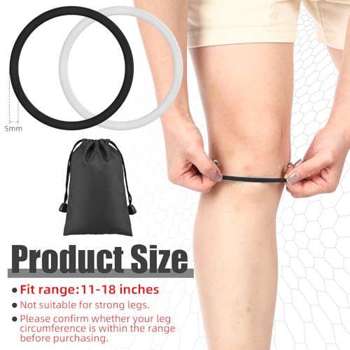 Silicone Patella Knee Band for Basketball Patella Tendon Support Knee Pain Running Tendon Brace Support Strap(4,Black and White,M)
