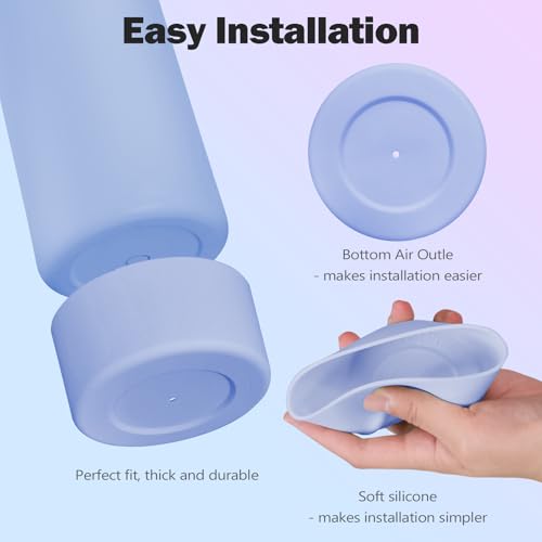 Out of the Blue 2-Pack Silicone Boot for Owala 24oz Water Bottle, Anti-Slip & Scratch-Resistant