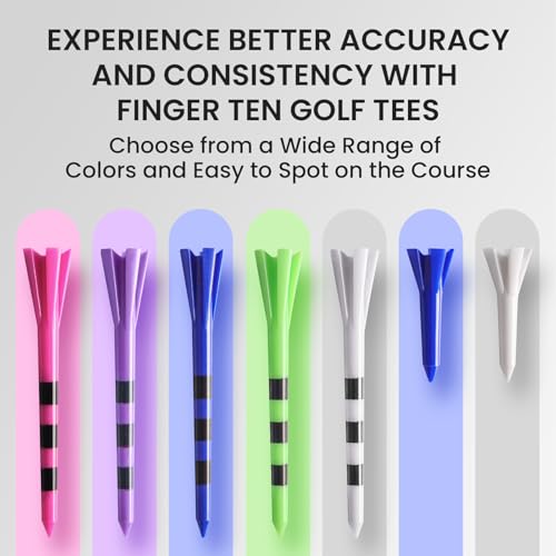 Golf Tees Plastic 100 Pack - Pink 3 1/4" and 1 1/2" Varieties