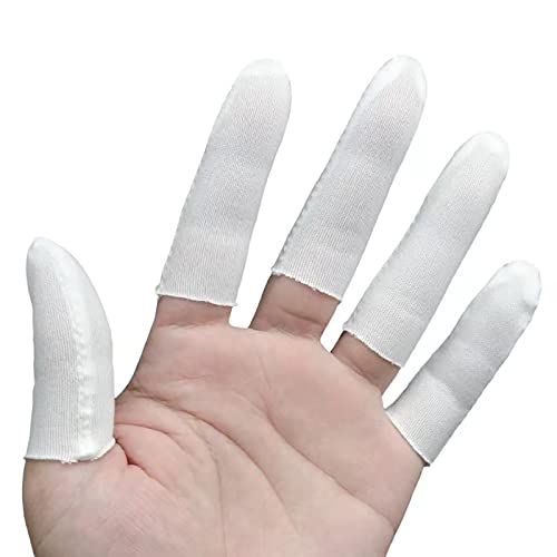 200 Pcs Cotton Finger Cots Reusable Finger Protectors for Nail Art & Craft