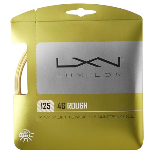 Luxilon 4G Rough 125 Tennis String Set - High Spin, Durable, Soft Feel