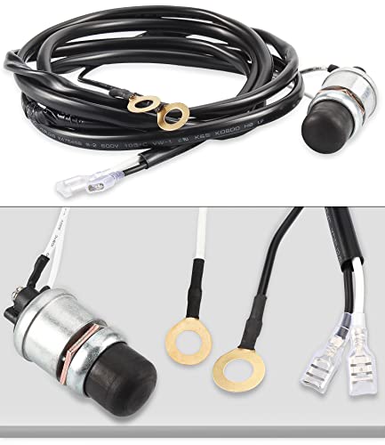 12V Golf Cart Horn Kit for EZGO Yamaha Club Car ATV UTV Boat - Waterproof, Loud, Universal Fit