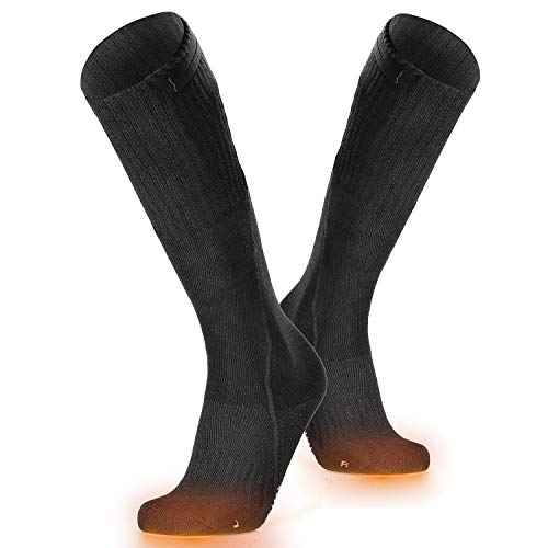 ORORO Heated Socks for Men Women, Rechargeable Electric Socks for Cold Feet