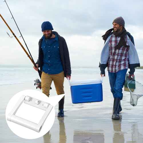 White Cooler Replacement Handles Parts Compatible with Igloo 21023 for 25-72 qt Coolers Plastic Cooler Accessories Kits