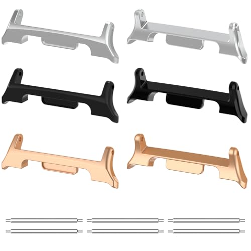 22mm Watch Band Connectors Compatible with Samsung Galaxy Watch 8 40mm/44mm/Classic 46mm - Stainless Steel Adapters