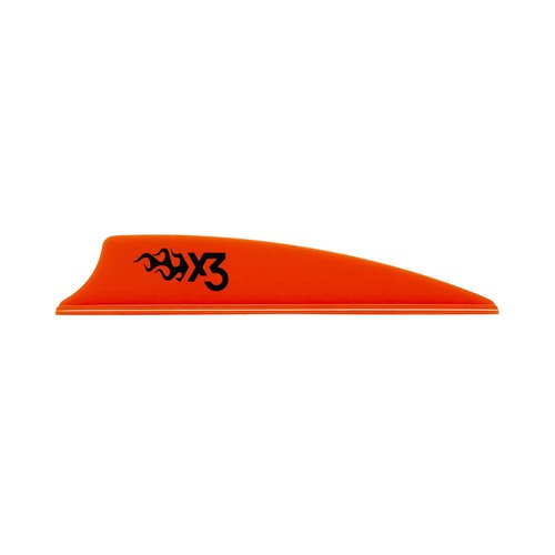 Bohning X3 Vane, 2.25", Neon Red, 36pk