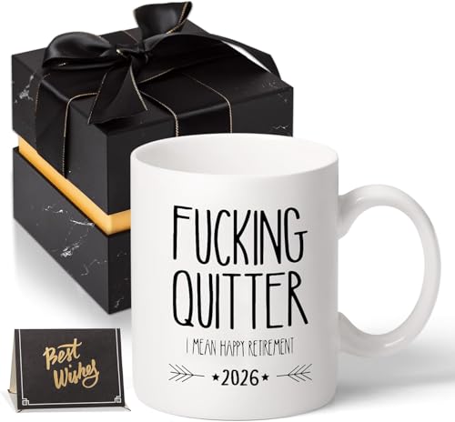 Funny Retirement Mug 2026 Coffee Cup Humorous Gift for Men Women