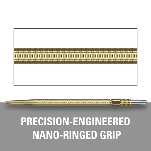 Swiss Point Dart Tips Gold 35mm - Nano Grip, Interchangeable, Professional Darts Accessories