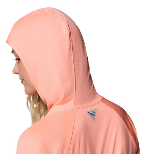 Columbia Women's PFG Tidal Tee II Hoodie Large Tiki Pink Sun Protection