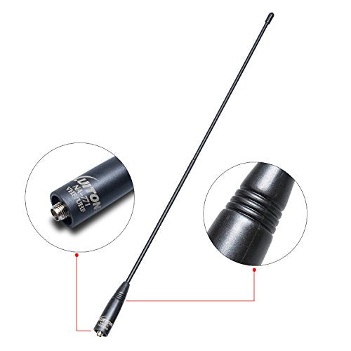 15.6-Inch VHF/UHF Radio Antenna for BaoFeng Walkie Talkies - SMA-Female, 1 Pack