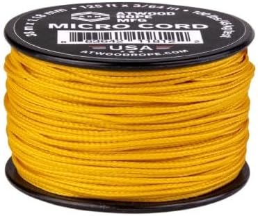 Atwood Rope MFG Micro Utility Cord 1.18mm X 125ft Reusable Spool | Tactical Nylon/Polyester Fishing Gear, Jewelry Making, Camping Accessories