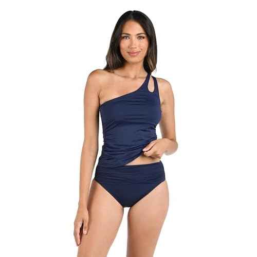 Island Goddess Banded Mid Waist Pant Bikini Swimsuit Bottom