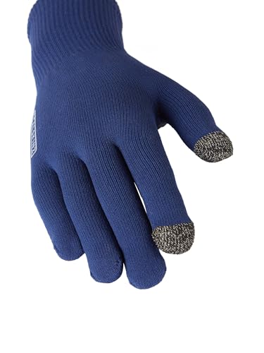 SEALSKINZ Anmer Waterproof Knitted Glove - Small Dark Blue