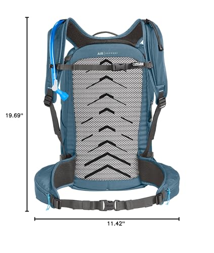 CamelBak Women's Rim Runner X28 Hiking Hydration Backpack with 2L Reservoir Bladder, Crystal Blue