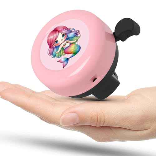Kids Bike Bell for Little Girls, Pink Handlebar Ring Bell for Toddlers, Universal Bicycle Bell for Scooter, Tricycle, Balance Bike