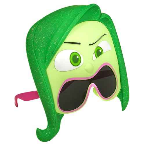 Sun-Staches Inside Out Sunglasses | Anxiety, Anger, Joy and Disgust Costume Accessory | One Size Fits Most