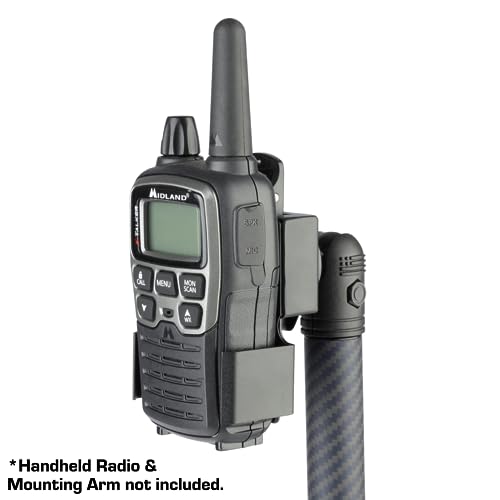 Aluminum Two-Way Radio Mount with 20mm Ball for Walkie-Talkies