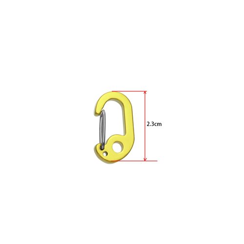 LT Easiyl 4 Sets Mini Carabiners Aluminum Alloy Keyring Clips D Ring Carabiner Spring Buckle Carabiner for Camping Fishing Hiking Traveling Sports Outdoors