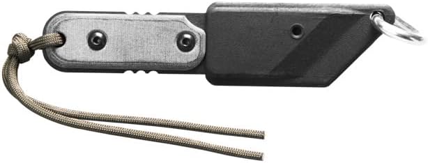 Tops Knives ALRT XL 05 Fixed Blade-Black Traction Coating Finish- Black Kydex Sheath w/Neck Landyard