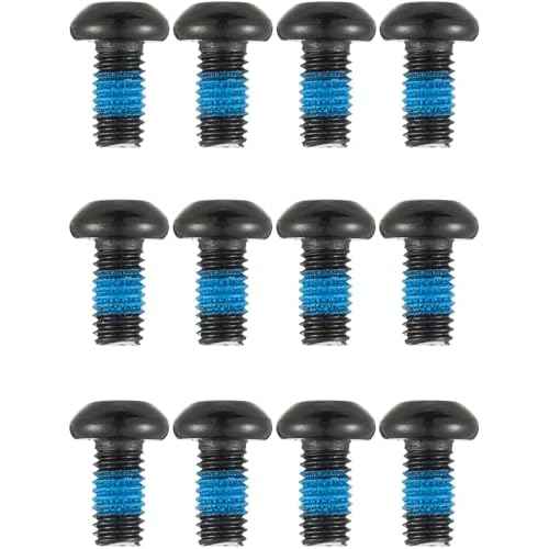 Bicycle Disc Brake Bolts Bike T25 Rotor Screws M5x10mm for Mountain Bike,Roadbike,BMX- 12 Pcs (Black)