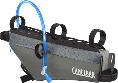 CamelBak M.U.L.E. Bikepacking Waterproof Triangle Frame Pack - Includes 2L Quickstow Hydration Reservoir Bladder, Large