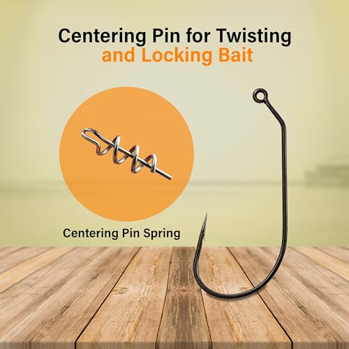 Reaction Tackle 1/0 Swimbait Hooks for Bass Fishing - Pack of 25