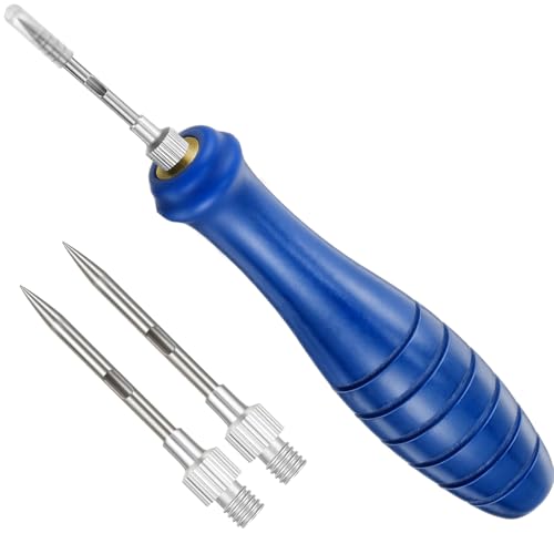 Fish Venting Tool with Blue Handle and Stainless Steel Needles for Deep Sea Fish Relief - Fish Venting Kit