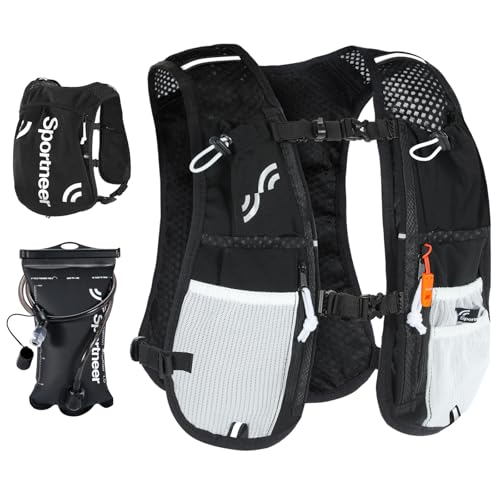 Lightweight Hydration Backpack with 1.5L Water Bladder for Running Hiking Cycling