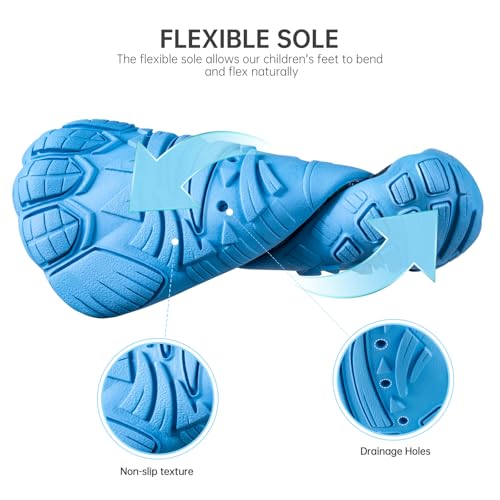 SEEKWAY Barefoot Water Shoes for Kids - Wide Toe Box and Quick-Dry Sand Shoes Toddler for Hiking Swim Beach Pool Kayak Sport Accessories, Camping Essentials Must-Haves for Boys Girls Sizes