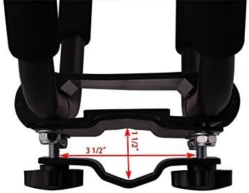 TMS J-Bar Rack HD Kayak Carrier Canoe Boat Surf Ski Roof Top Mounted on Car SUV Crossbar