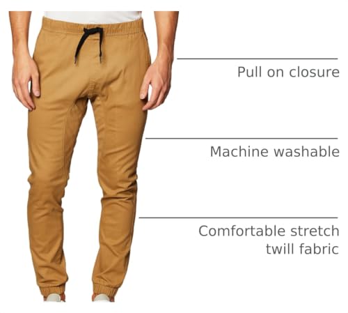 Men's Twill Jogger Pants - Southpole XX-Large Tobacco
