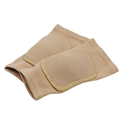 Men Women Protective Knee Pads - Medium/Nude, Anti-Slip Padded Sports Support