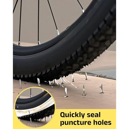 Tubeless Tire Sealant, 500ML Injectable MTB Tire Sealant, Seals Air Holes Up to 6.5 mm, Suitable for Mountain Bike and Road Bike Tires