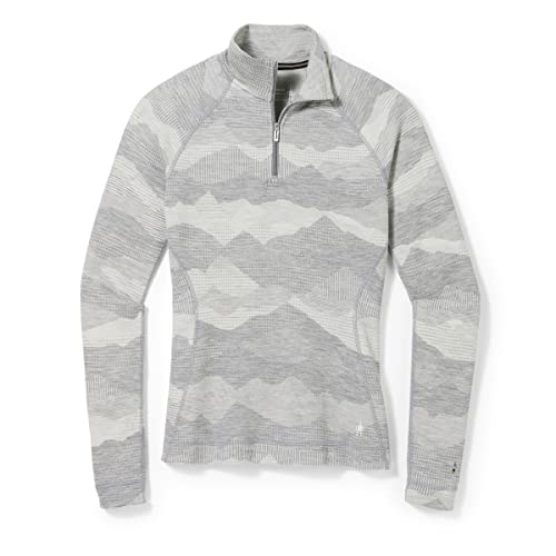 Smartwool Women's Classic Thermal Merino Base Layer Pattern 1/4 Zip