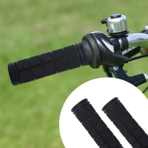 4 Pcs Bike Handle Grips, Non-Slip Soft Rubber Bike Handle Grips