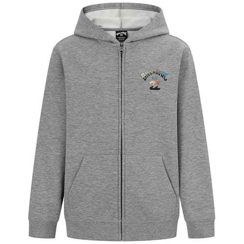Billabong Boys' Full-Zip Fleece Sweatshirt, Soft & Comfortable Hoodie, Regular Fit