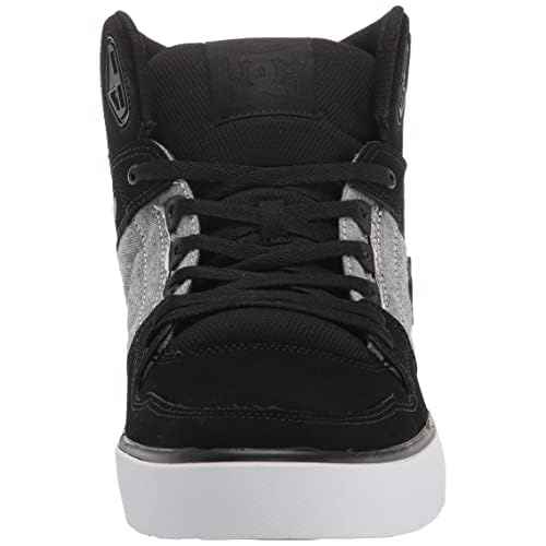 DC Men's Pure High Top Wc Skate Shoes Casual Sneakers, Black/Battleship/Armor, 14