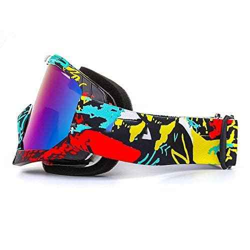 Zsling OTG Ski Snow Goggles, UV Protection Anti Fog Snowboard Goggles for Men Women Youth